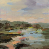 Landscape at Spring Dawn by Silvia Vassileva. SKU 104187a. Archival Giclee Fine art print for wall decor.
