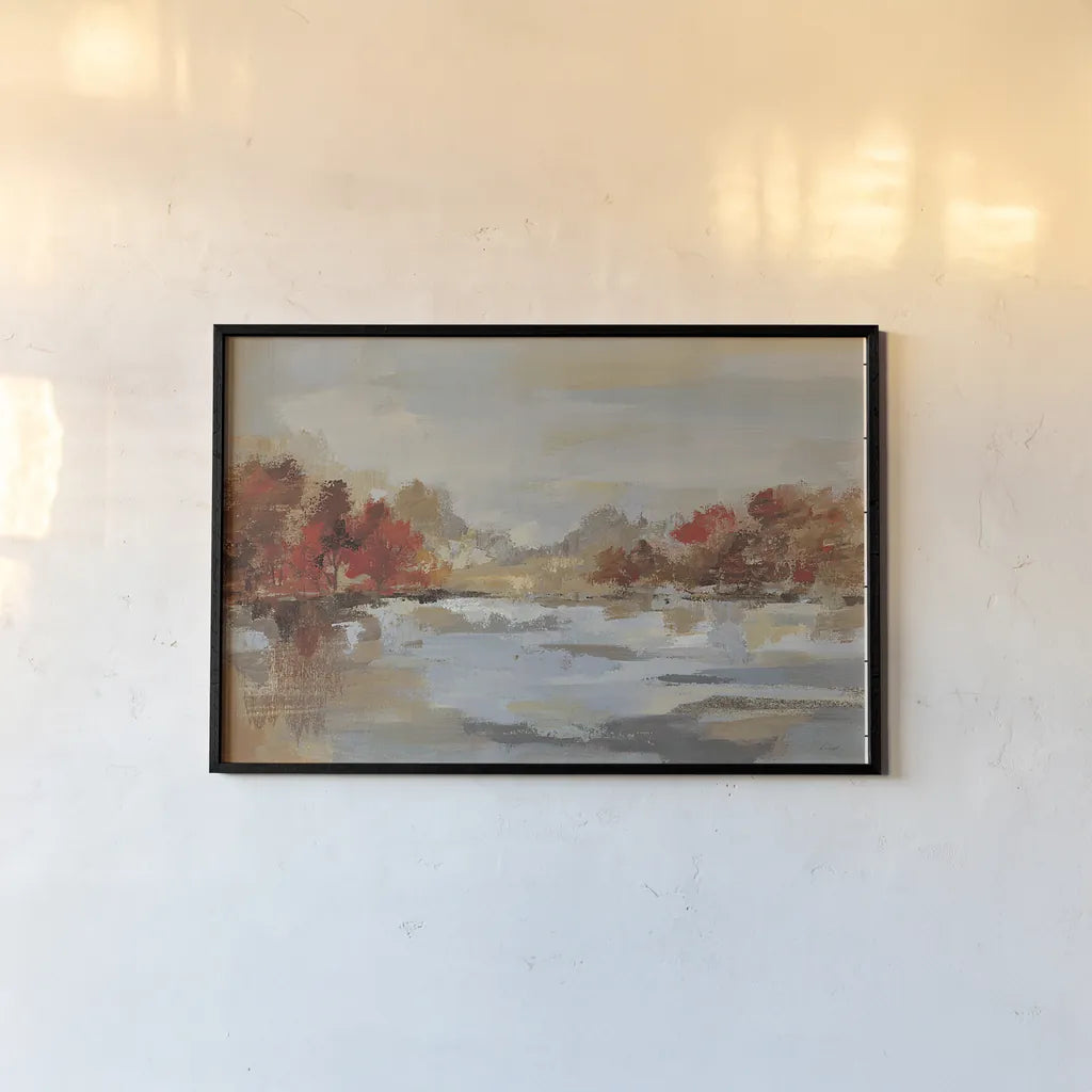 Late Fall Reminiscence by Silvia Vassileva. shown as a paper print in a black flame. Available as a archival giclee rolled canvas, fine art paper, or poster print. SKU 13047i.