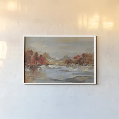 Late Fall Reminiscence by Silvia Vassileva. shown as a paper print in a white frame. Available as a archival giclee rolled canvas, fine art paper, or poster print. SKU 13047i.