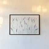 Lavender Fields I by Silvia Vassileva. shown as a paper print in a black flame. Available as a archival giclee rolled canvas, fine art paper, or poster print. SKU 95678i.