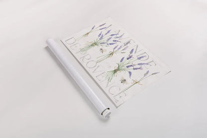 Lavender Fields IV by Silvia Vassileva. shown as a rolled paper print. Available as archival giclee rolled canvas, fine art paper, or poster print. SKU 95681i.