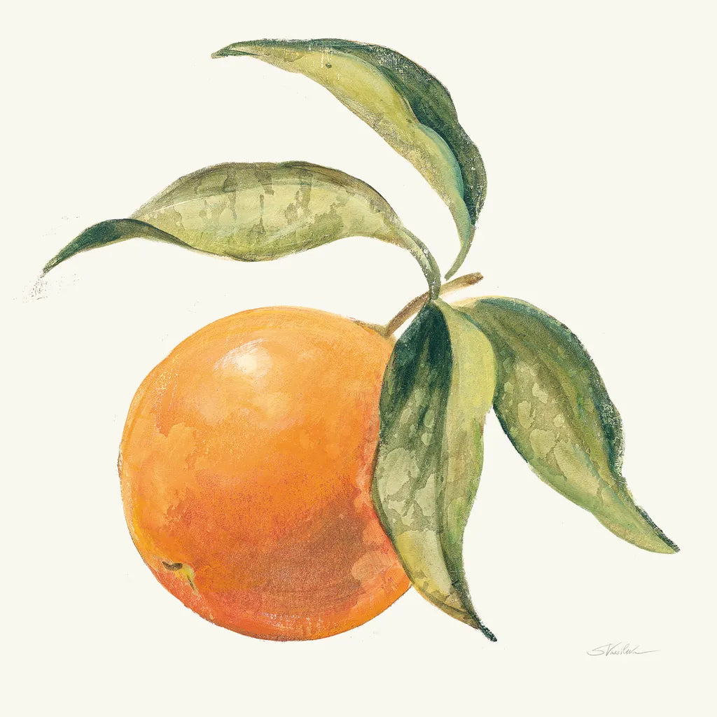 Le Orange on Cream by Silvia Vassileva. SKU 63918a. Archival Giclee Fine art print for wall decor.