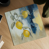 Lemons From the South I by Silvia Vassileva. Shown as a detailed flat fine art print, highlighting archival giclee quality. Available as an archival giclee rolled canvas, fine art paper, or poster print. SKU 88697a.