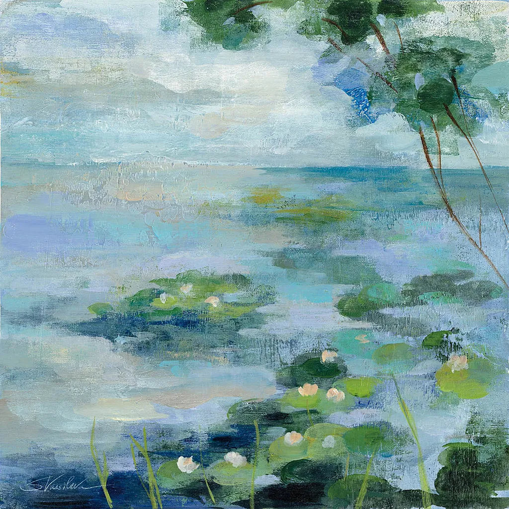 Lily Pond II by Silvia Vassileva. SKU 18561a. Archival Giclee Fine art print for wall decor.