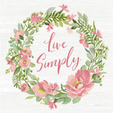 Live Simply Blush by Silvia Vassileva. SKU 61860a. Archival Giclee Fine art print for wall decor.