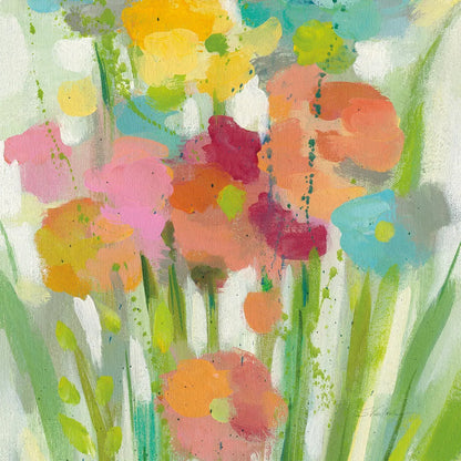 Longstem Bouquet II Square II by Silvia Vassileva. SKU 36444a. Archival Giclee Fine art print for wall decor.