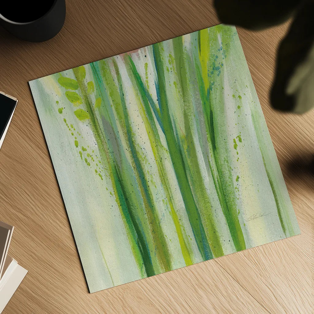 Longstem Bouquet II Square III by Silvia Vassileva. Shown as a detailed flat fine art print, highlighting archival giclee quality. Available as an archival giclee rolled canvas, fine art paper, or poster print. SKU 36445a.