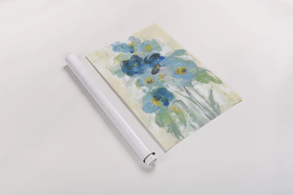 Loose Bouquet II by Silvia Vassileva. shown as a rolled paper print. Available as archival giclee rolled canvas, fine art paper, or poster print. SKU 63286h.