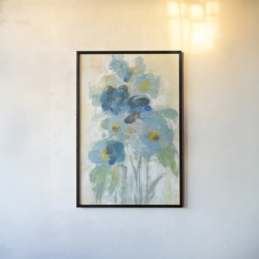 Loose Bouquet II by Silvia Vassileva. shown as a paper print in a black flame. Available as a archival giclee rolled canvas, fine art paper, or poster print. SKU 63286h.