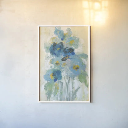 Loose Bouquet II by Silvia Vassileva. shown as a paper print in a white frame. Available as a archival giclee rolled canvas, fine art paper, or poster print. SKU 63286h.
