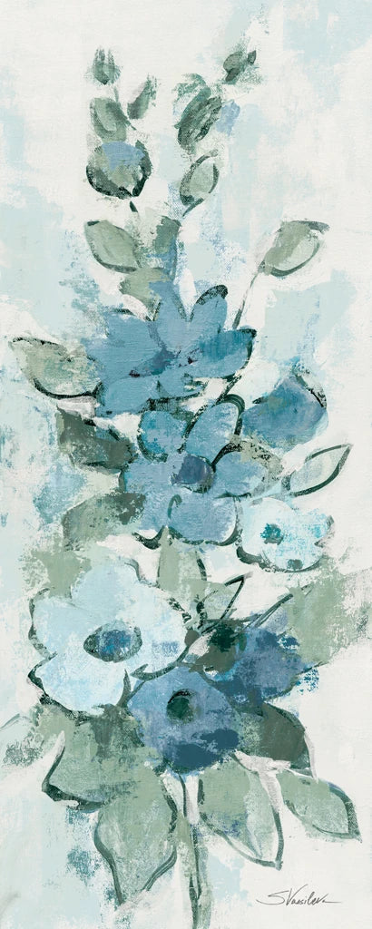 Loose Bouquet of Flowers I Blue by Silvia Vassileva