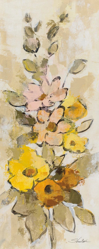 Loose Bouquet of Flowers I Light by Silvia Vassileva