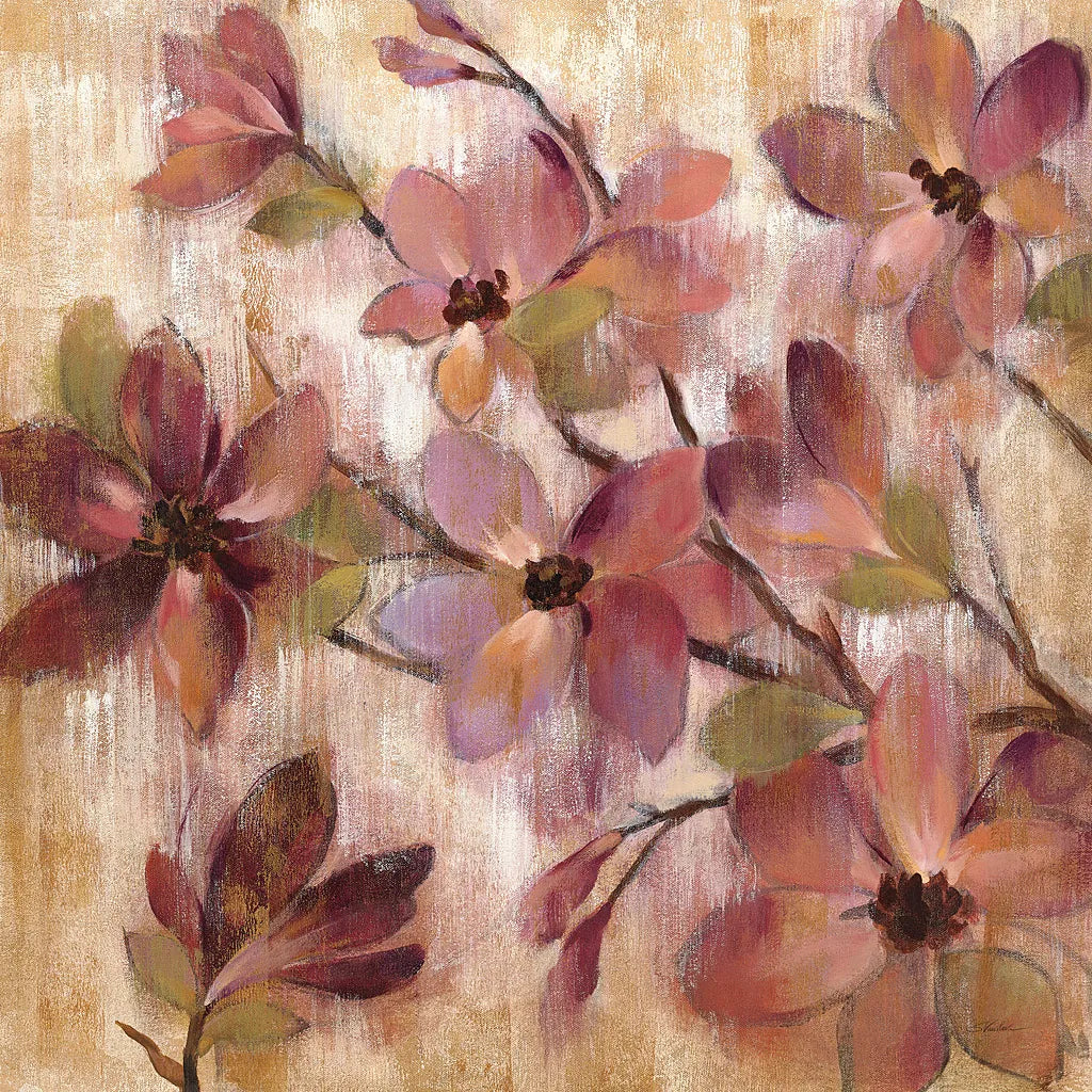 Magenta Branch I by Silvia Vassileva. SKU 10549a. Archival Giclee Fine art print for wall decor.