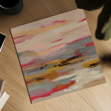 Magenta Hill I by Silvia Vassileva. Shown as a detailed flat fine art print, highlighting archival giclee quality. Available as an archival giclee rolled canvas, fine art paper, or poster print. SKU 83506a.