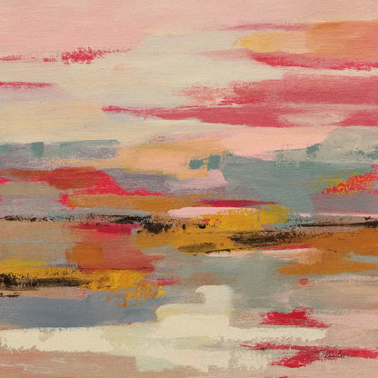 Magenta Hill II by Silvia Vassileva. SKU 83507a. Archival Giclee Fine art print for wall decor.