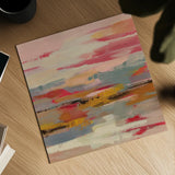 Magenta Hill II by Silvia Vassileva. Shown as a detailed flat fine art print, highlighting archival giclee quality. Available as an archival giclee rolled canvas, fine art paper, or poster print. SKU 83507a.