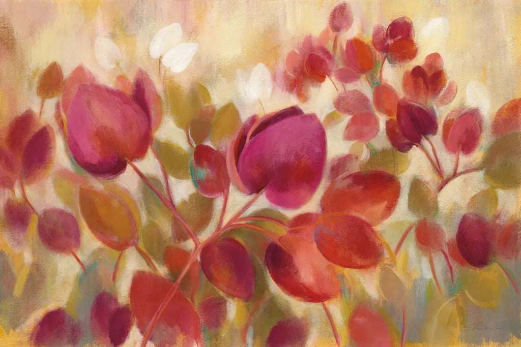 Magenta Tropical by Silvia Vassileva. SKU 35308i. Archival Giclee Fine art print for wall decor.