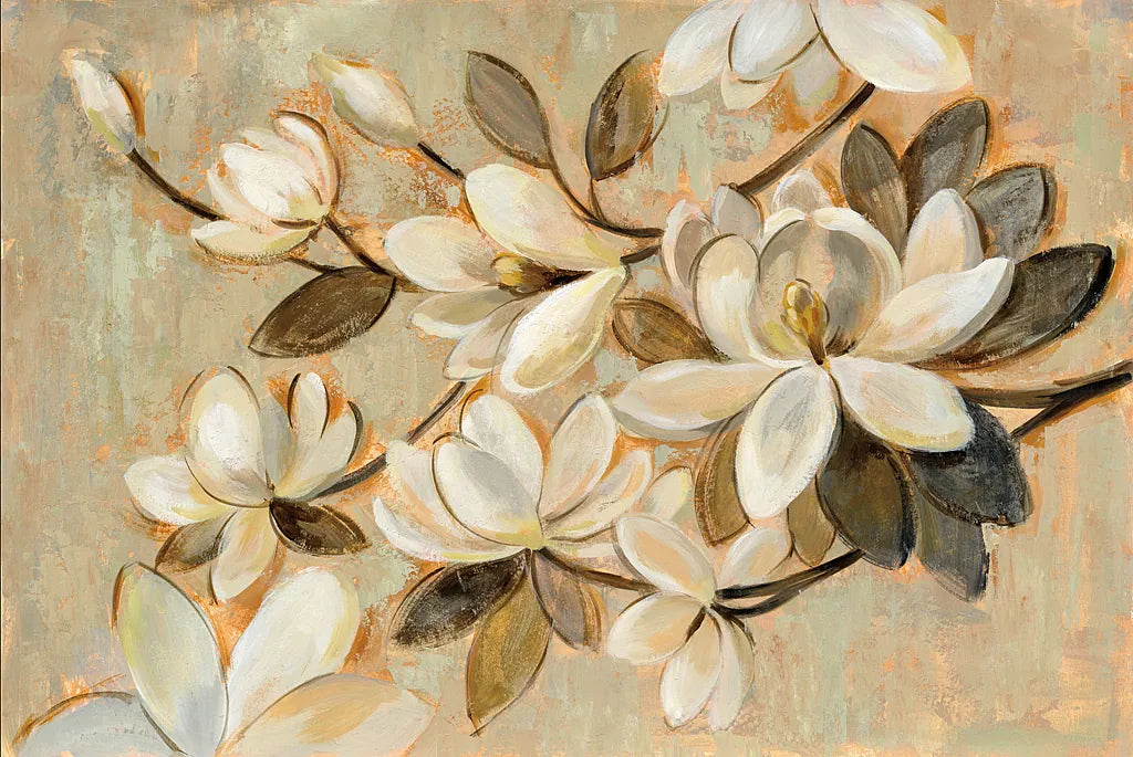 Magnolia Simplicity by Silvia Vassileva. SKU 30159i. Archival Giclee Fine art print for wall decor.