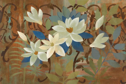 Magnolias by the Fence by Silvia Vassileva. SKU 60328i. Archival Giclee Fine art print for wall decor.