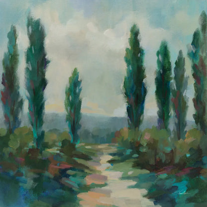 Majestic Poplars by Silvia Vassileva. SKU 95137a. Archival Giclee Fine art print for wall decor.