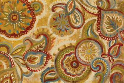 Mandala and Paisley by Silvia Vassileva. SKU 23759i. Archival Giclee Fine art print for wall decor.