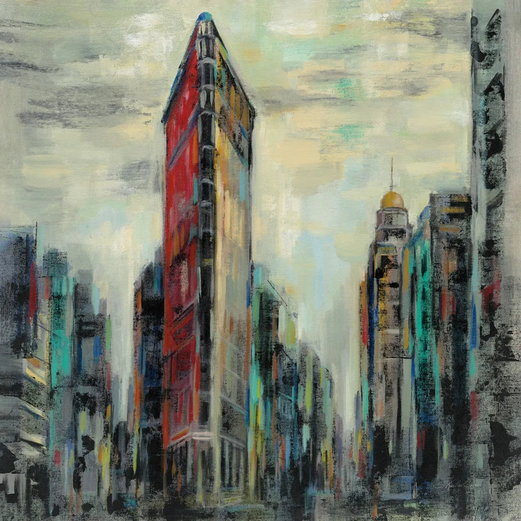 Manhattan Flatiron Building by Silvia Vassileva. SKU 54377a. Archival Giclee Fine art print for wall decor.