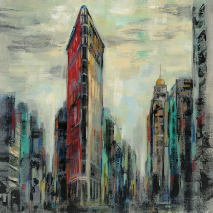 Manhattan Flatiron Building by Silvia Vassileva. SKU 54377a. Archival Giclee Fine art print for wall decor.