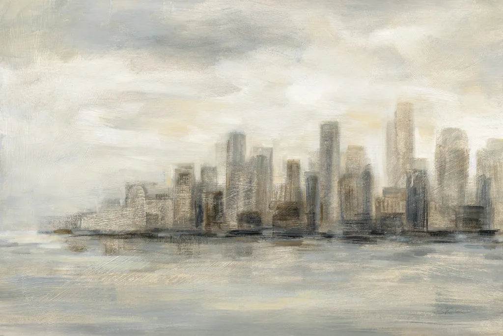 Manhattan Low Clouds by Silvia Vassileva. SKU 49262i. Archival Giclee Fine art print for wall decor.