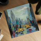 Manhattan Sketches I by Silvia Vassileva. Shown as a detailed flat fine art print, highlighting archival giclee quality. Available as an archival giclee rolled canvas, fine art paper, or poster print. SKU 35822a.