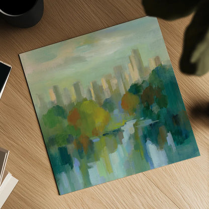 Manhattan Sketches IV by Silvia Vassileva. Shown as a detailed flat fine art print, highlighting archival giclee quality. Available as an archival giclee rolled canvas, fine art paper, or poster print. SKU 35825a.