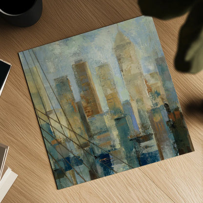 Manhattan Sketches V by Silvia Vassileva. Shown as a detailed flat fine art print, highlighting archival giclee quality. Available as an archival giclee rolled canvas, fine art paper, or poster print. SKU 35826a.