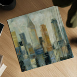 Manhattan Sketches VI by Silvia Vassileva. Shown as a detailed flat fine art print, highlighting archival giclee quality. Available as an archival giclee rolled canvas, fine art paper, or poster print. SKU 35827a.