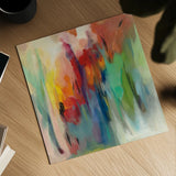 March Rainbow by Silvia Vassileva. Shown as a detailed flat fine art print, highlighting archival giclee quality. Available as an archival giclee rolled canvas, fine art paper, or poster print. SKU 53714a.