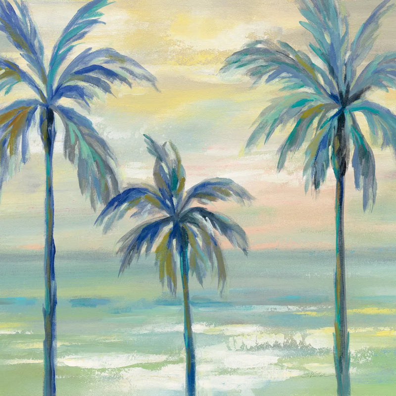 Marine Layer Palms Crop by Silvia Vassileva. SKU 35834a. Archival Giclee Fine art print for wall decor.