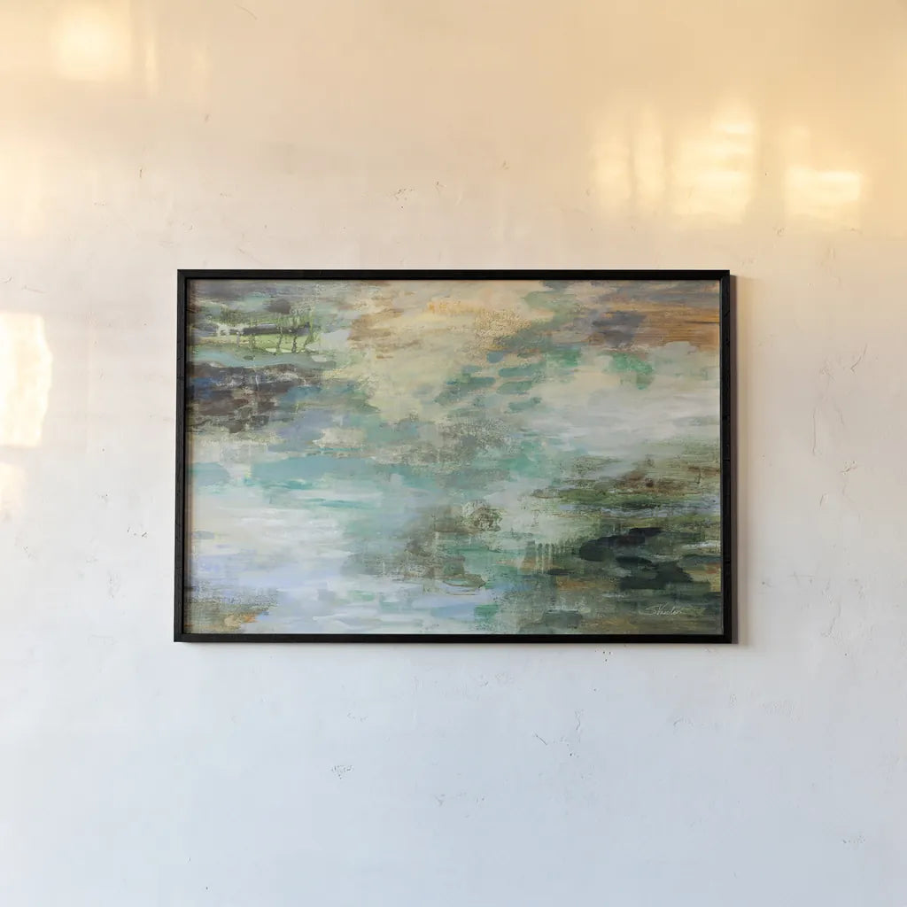 Marsh by Silvia Vassileva. shown as a paper print in a black flame. Available as a archival giclee rolled canvas, fine art paper, or poster print. SKU 83097i.