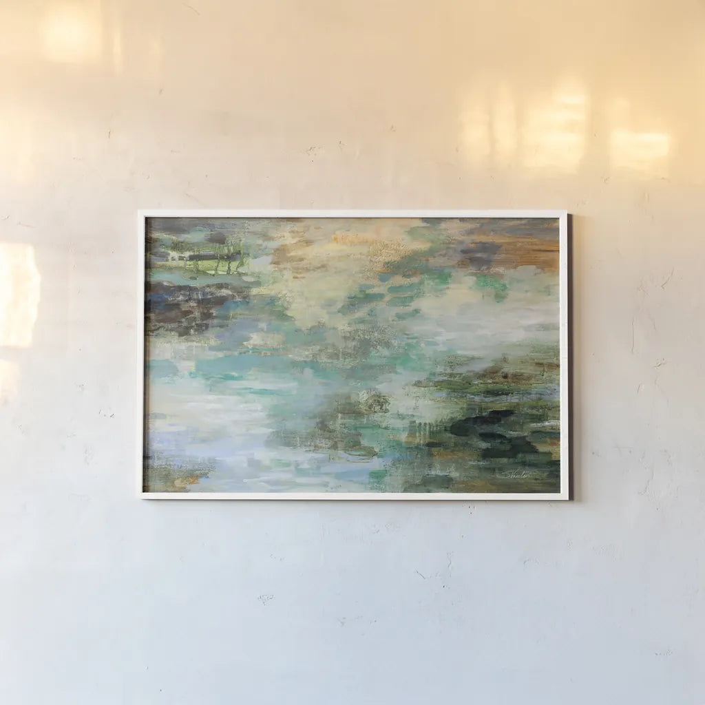 Marsh by Silvia Vassileva. shown as a paper print in a white frame. Available as a archival giclee rolled canvas, fine art paper, or poster print. SKU 83097i.