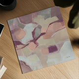 Mauve Facets by Silvia Vassileva. Shown as a detailed flat fine art print, highlighting archival giclee quality. Available as an archival giclee rolled canvas, fine art paper, or poster print. SKU 82439a.