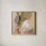 Meadow View I by Silvia Vassileva. Shown in a natural wood glass frame for a timeless modern aesthetic. Available as an archival giclee rolled canvas, fine art paper, or poster print. SKU 71191a.