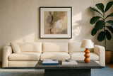 Meadow View I by Silvia Vassileva. Displayed in a glass frame with matte in a clean modern living room. Available as an archival giclee rolled canvas, fine art paper, or poster print. SKU 71191a.