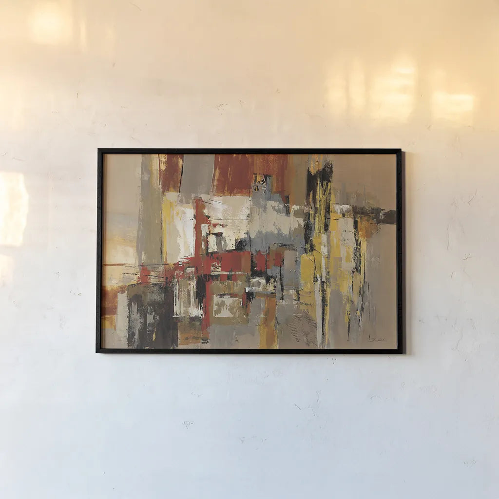 Melody for Guitar and Sax by Silvia Vassileva. shown as a paper print in a black flame. Available as a archival giclee rolled canvas, fine art paper, or poster print. SKU 7954i.