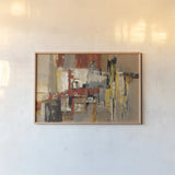 Melody for Guitar and Sax by Silvia Vassileva. shown as a paper print in a natural frame. Available as a archival giclee rolled canvas, fine art paper, or poster print. SKU 7954i.