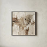 Merry Go Round Natural by Silvia Vassileva. Shown in a sleek black glass frame for a contemporary gallery look. Available as an archival giclee rolled canvas, fine art paper, or poster print. SKU 97969a.