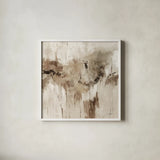 Merry Go Round Natural by Silvia Vassileva. Shown in a crisp white glass frame for a clean and minimalist style. Available as an archival giclee rolled canvas, fine art paper, or poster print. SKU 97969a.