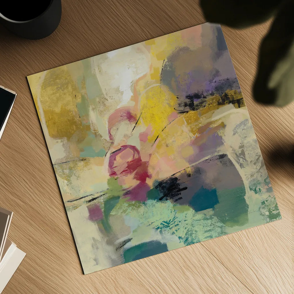 Mid Mod Mood by Silvia Vassileva. Shown as a detailed flat fine art print, highlighting archival giclee quality. Available as an archival giclee rolled canvas, fine art paper, or poster print. SKU 62958a.