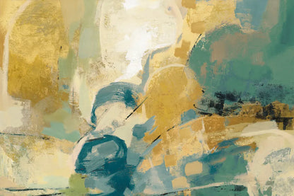 Mid Mod Mood Blue Crop by Silvia Vassileva. SKU 65022i. Archival Giclee Fine art print for wall decor.