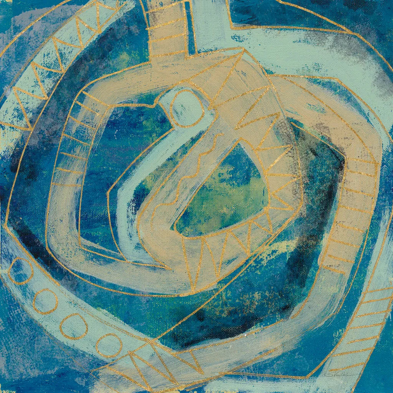 Mid Modern Tile I by Silvia Vassileva. SKU 66072a. Archival Giclee Fine art print for wall decor.