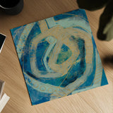 Mid Modern Tile I by Silvia Vassileva. Shown as a detailed flat fine art print, highlighting archival giclee quality. Available as an archival giclee rolled canvas, fine art paper, or poster print. SKU 66072a.