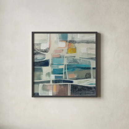 Mid Modern Vintage by Silvia Vassileva. Shown in a sleek black glass frame for a contemporary gallery look. Available as an archival giclee rolled canvas, fine art paper, or poster print. SKU 86940a.