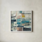 Mid Modern Vintage by Silvia Vassileva. Shown in a crisp white glass frame for a clean and minimalist style. Available as an archival giclee rolled canvas, fine art paper, or poster print. SKU 86940a.
