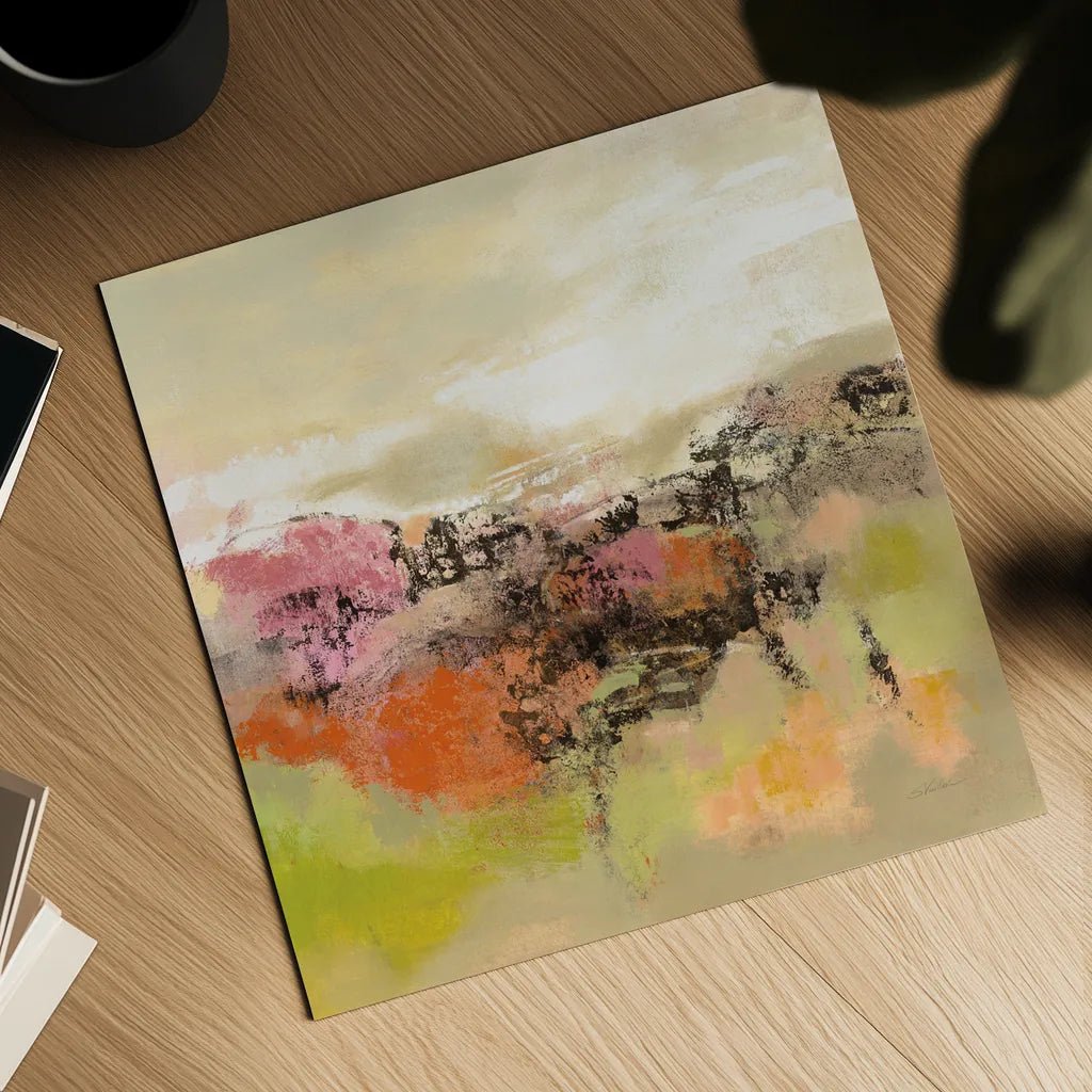 Midsummer Meadow Path by Silvia Vassileva. Shown as a detailed flat fine art print, highlighting archival giclee quality. Available as an archival giclee rolled canvas, fine art paper, or poster print. SKU 65597a.